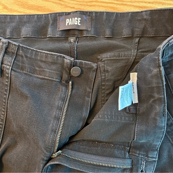 Paige Mayslie Jogger Pants Faded Mist Washed Black 32 - Picture 10 of 14